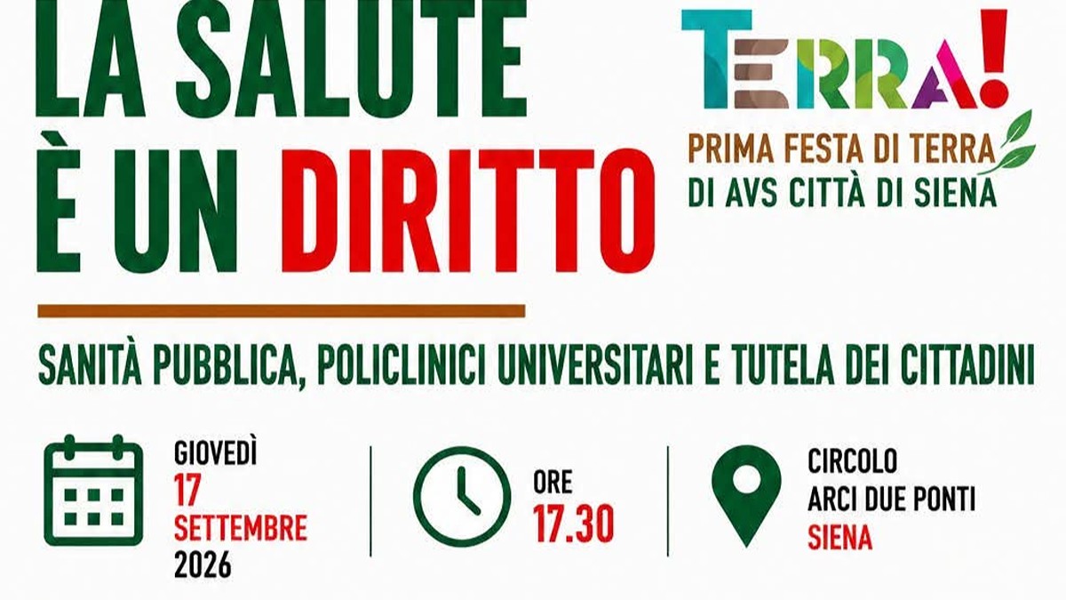 Sanit&agrave;, cittadini e territorio: un momento di confronto al circolo Due Ponti di Siena